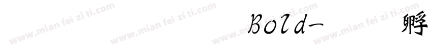 文鼎魏碑体 Bold字体转换